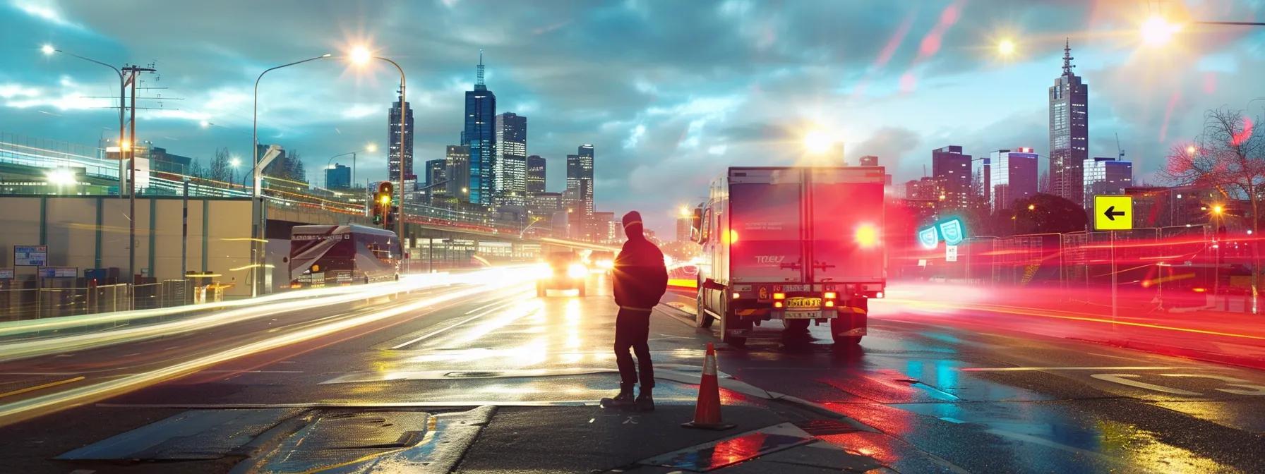 Dependable tow truck in Melbourne ensuring vehicle safety and professional service.