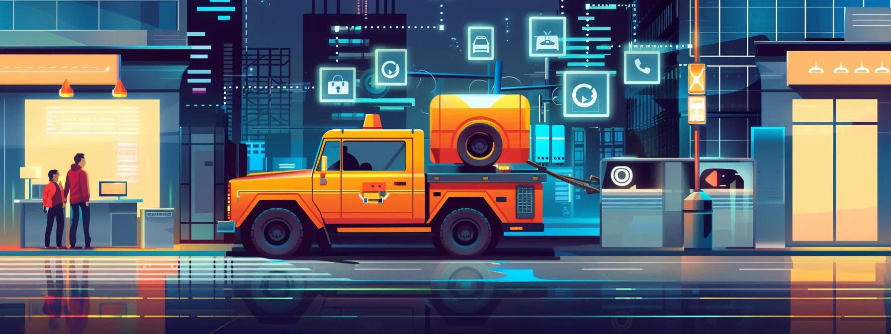 Step-by-step guide for requesting a tow truck service in Melbourne CBD.